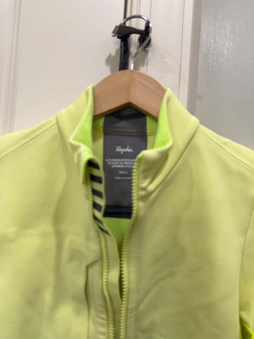 Rapha Pro Team Training Jacket High-Vis Yellow Size Small - Picture 3 of 5